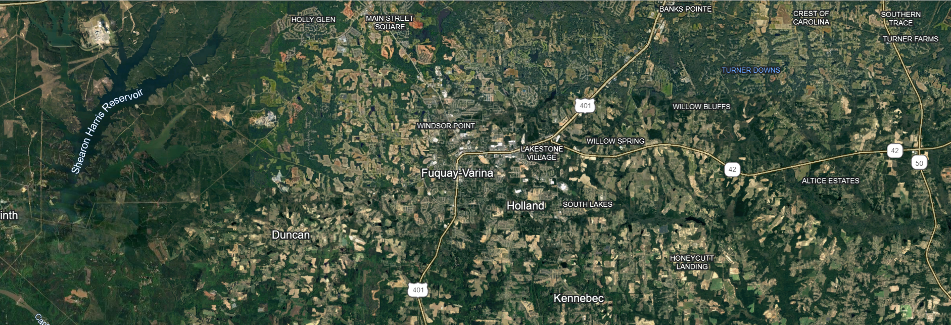 Fuquay-Varina, NC map