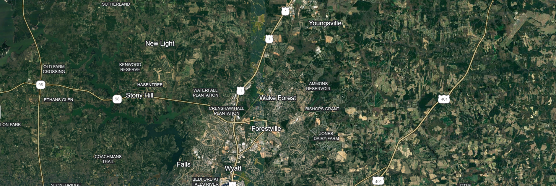 Wake Forest, NC map